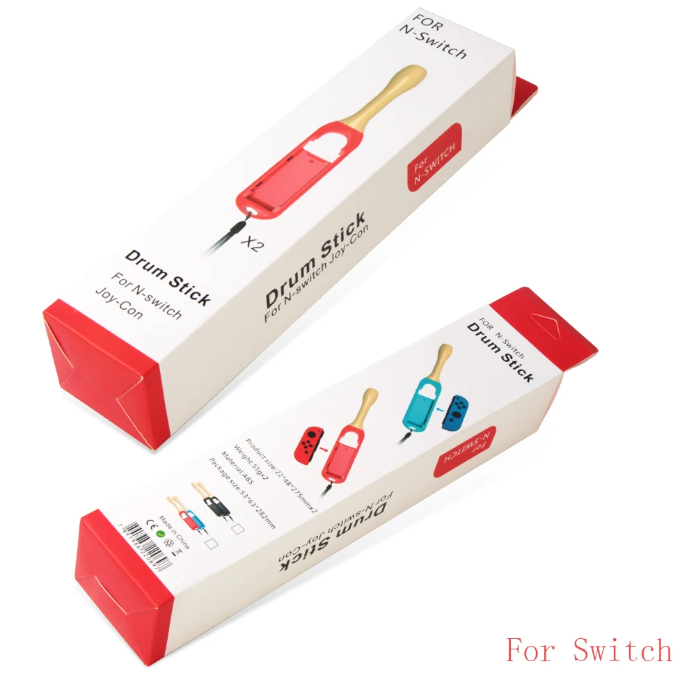 Барабанная палка для контроллеров Nintendo Switch Joy-Con держатель с ручкой игры датчиком