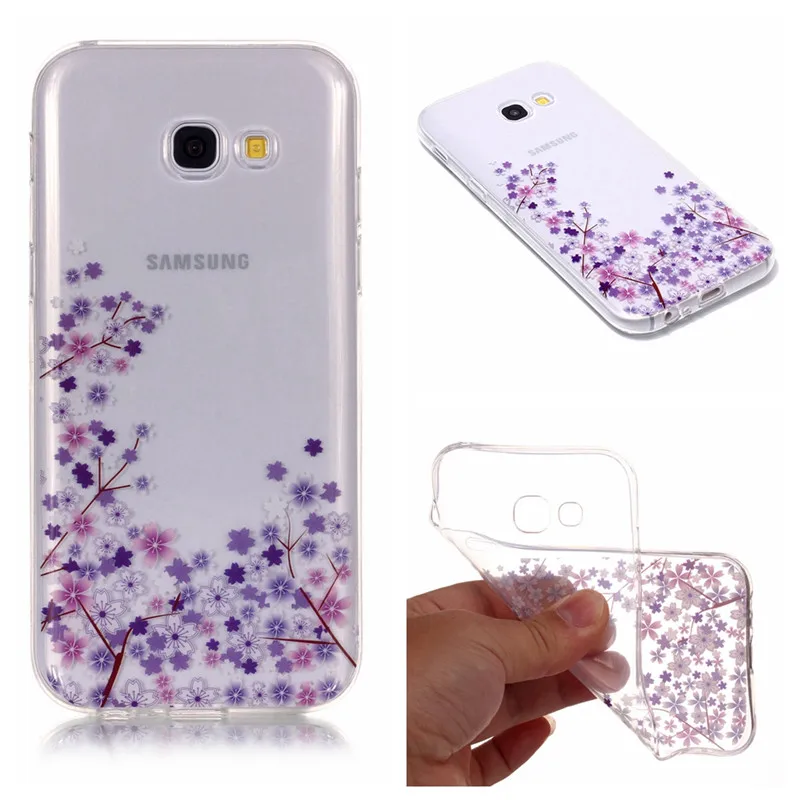 Чехол из мягкого ТПУ для samsung A3 A5 2017 чехол A320 A320F A520 A520F крышка модная задняя