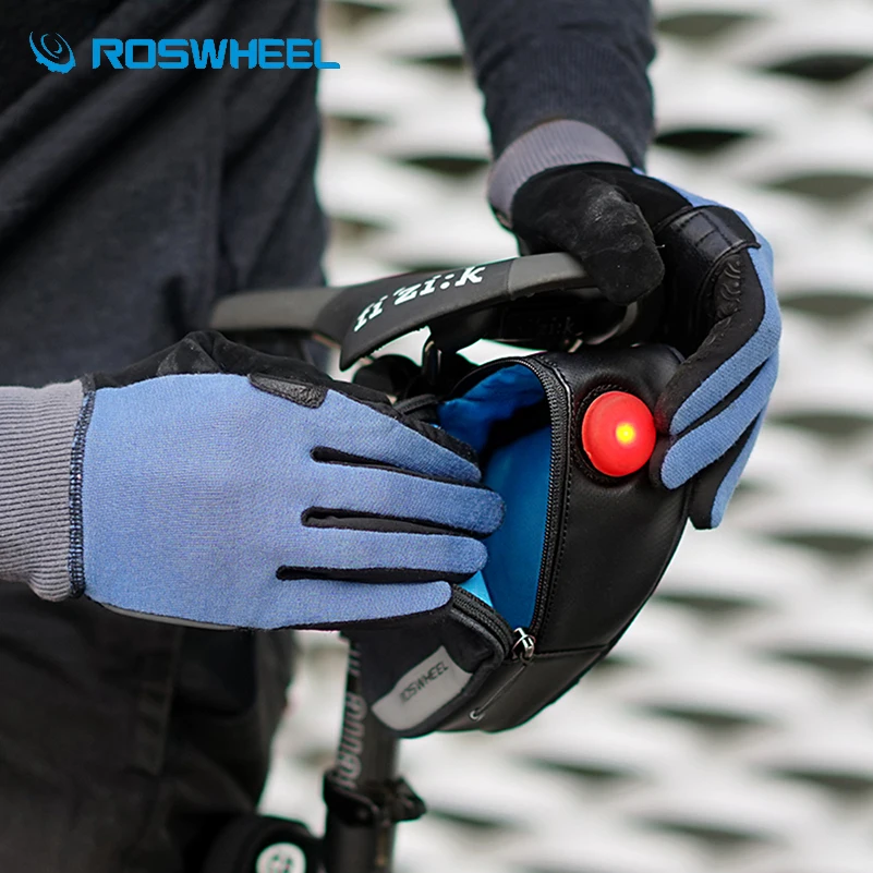 ROSWHEEL мини 0.8L Водонепроницаемый сумка под седло велосипеда с хвостом светильник