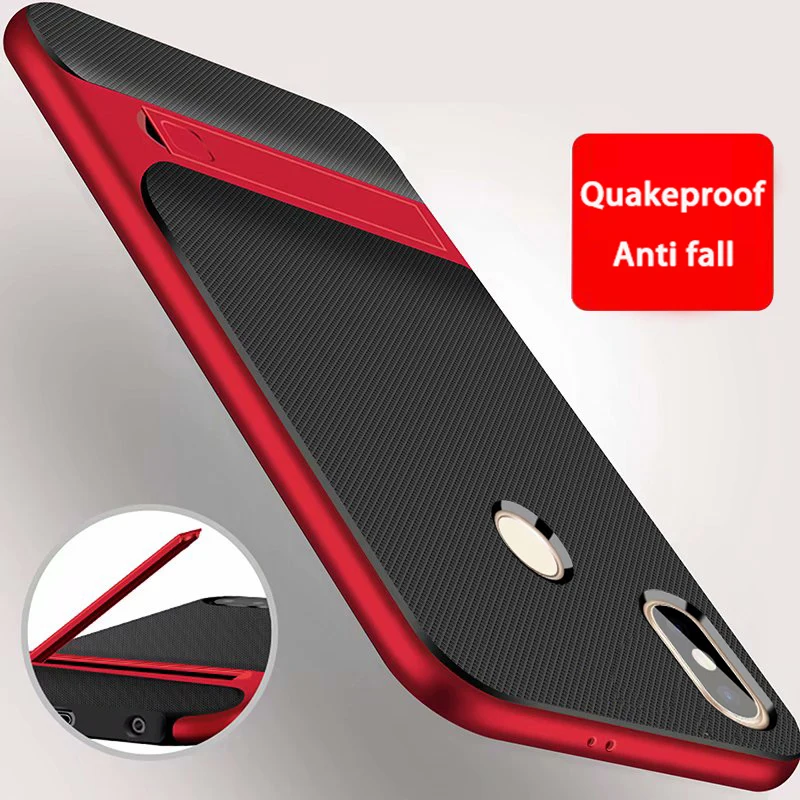 KaiNuEn coque cover case For Xiaomi Xiami MI 6x 6 x MIA2 A2 Silicone covers Silicon on back 360 Phone with holder | Мобильные