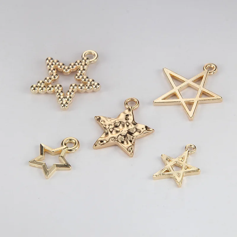 10 шт. заводская цена Горячая Высокое качество сплав KC золотистый Шарм Полые