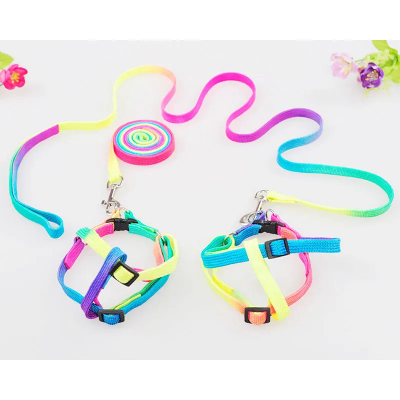 Новый многоцветной поводок для домашних животных собак маленький размер щенков