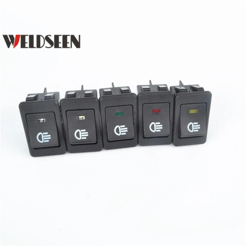 Fog Light Switch 12V 4Pins LED Car Truck Boat Red Yellow Blue Green White Lamp Rocker | Обустройство дома