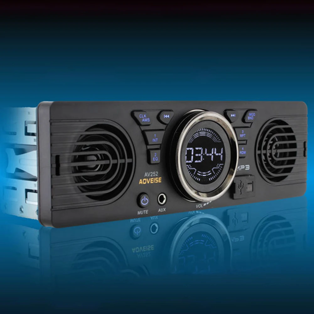 Мультимедийный автомобильный Радио ЖК-дисплей Bluetooth MP3 2 динамик в тире