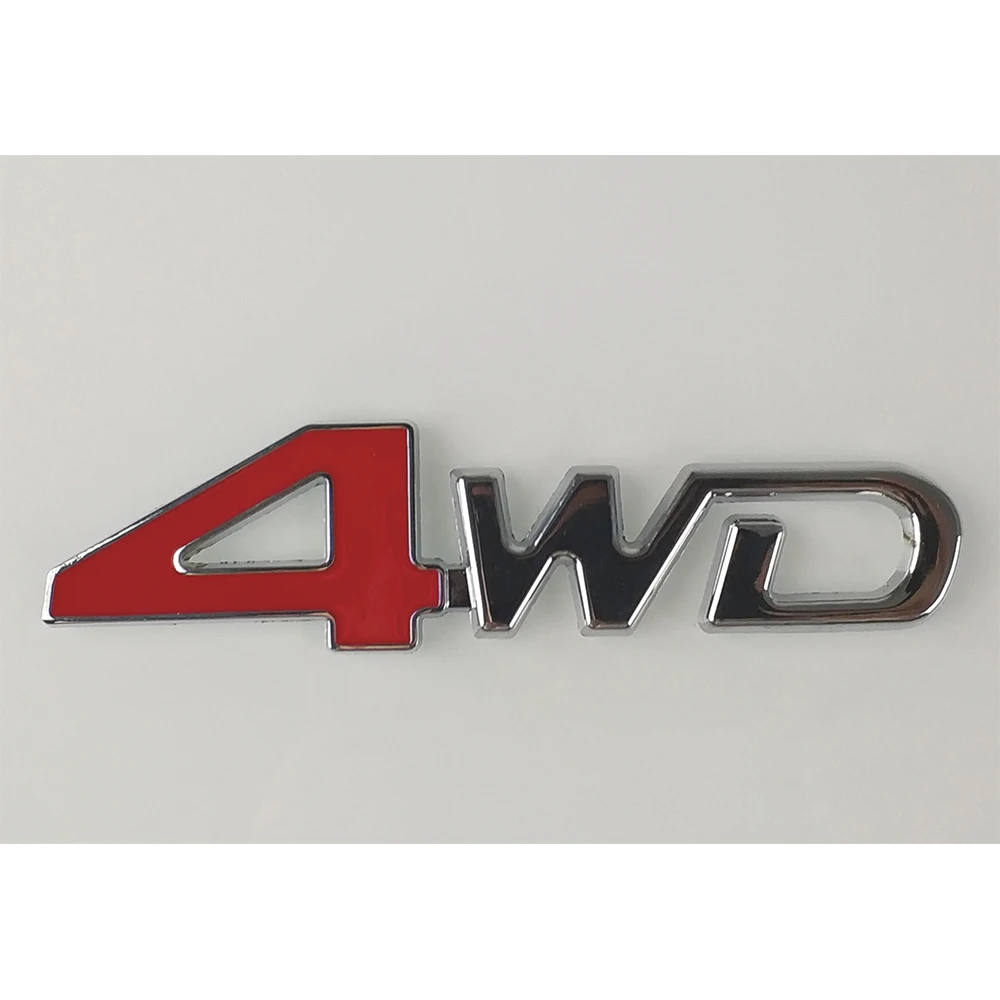 3D металлическая эмблема автомобильный Стайлинг 4WD красный внешний аксессуары