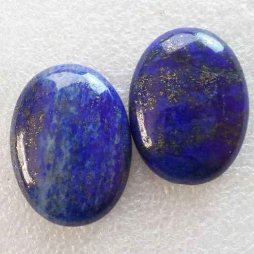 (2 шт./лот) оптовая продажа натуральный Лазурит Овальный Кабошон 40x30x8 мм