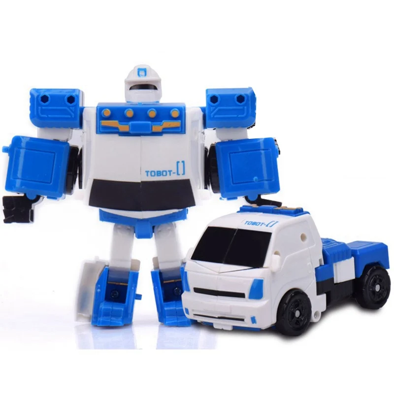 238O NO BOX Робот-трансформер Tobot, деформационный автомобиль, детские игрушки, аниме tobot, сменная игрушка, модель, лучший подарок на день рождения ребенка - Цвет: 238O NO BOX