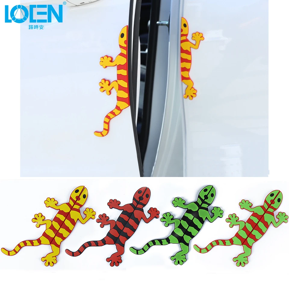 4 цвета DIY Автомобильный Стайлинг Gecko Ящерица 3D силикагель Автомобиль Мотоцикл