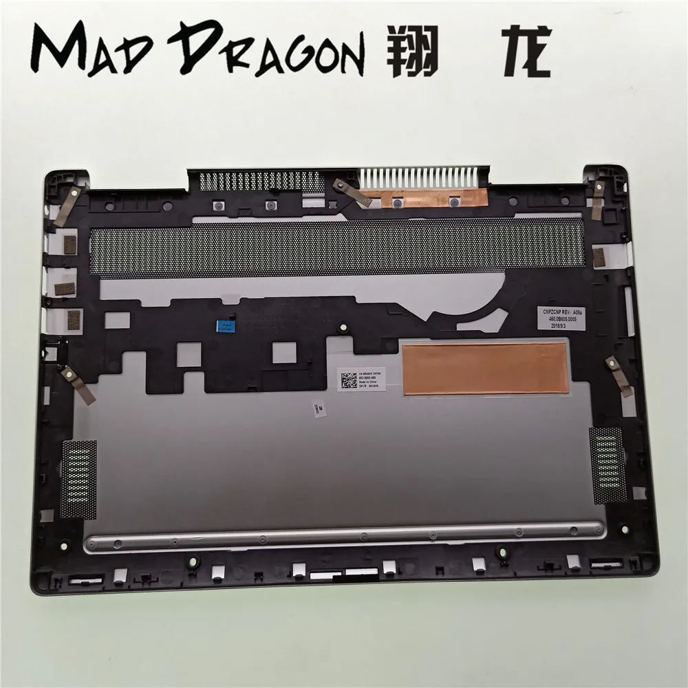Бренд MAD DRAGON, Нижняя крышка для ноутбука, сборка для Dell Inspiron 13 7370 7373 7380, серебро 0R58VX R58VX 460.0B605.005