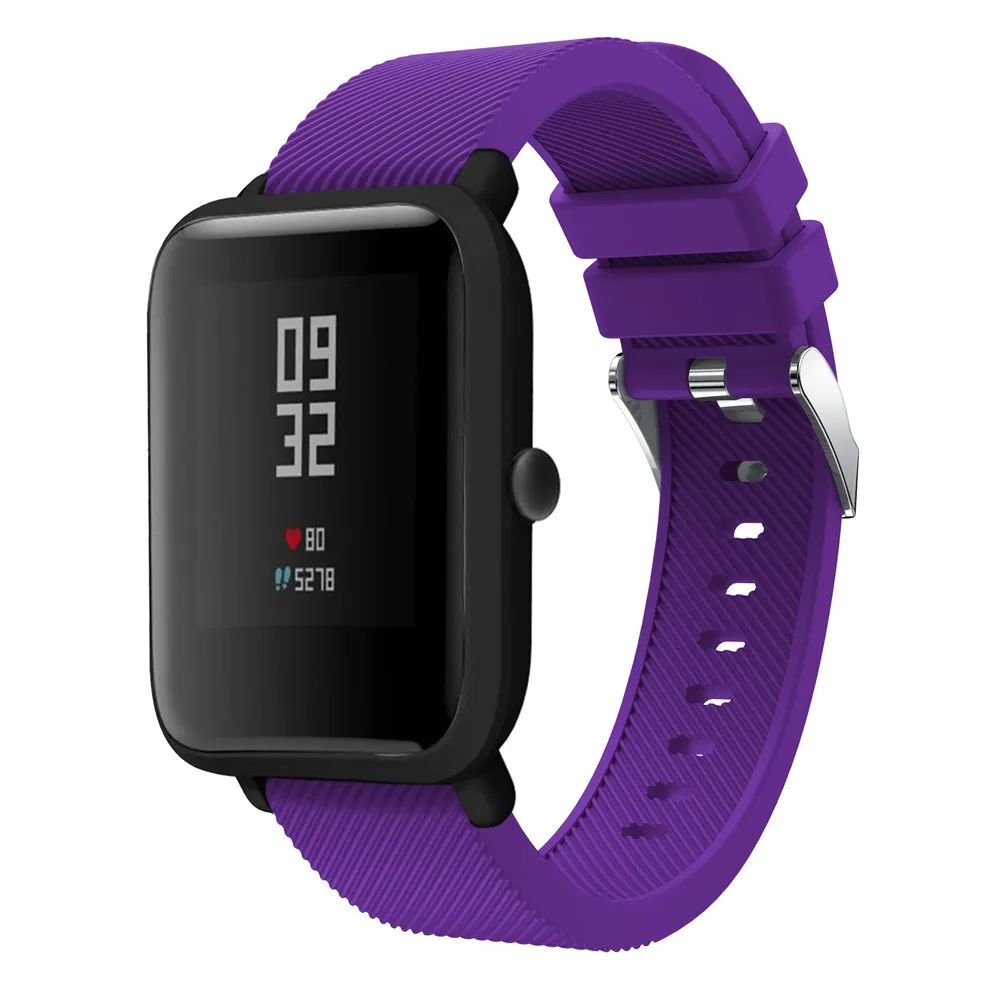 Мягкий силиконовый аксессуар часы Wirstband для Huami Amazfit Bip Молодежные часы сменный Браслет умные часы с ремнем