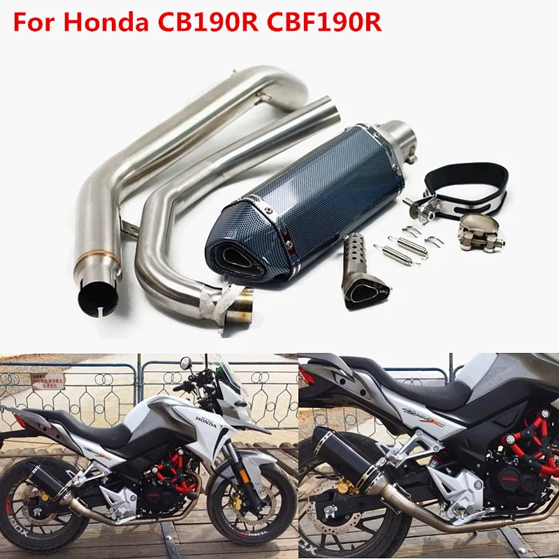 Для Honda CB190R CBF190R полный цикл слипоны выхлопной глушитель выхлопных газов с Ak