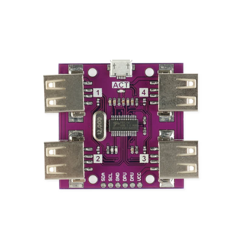 DC 5V 500mA USB 2 0 концентратор 4 Порты и разъёмы высокое Скорость контроллер модуль для