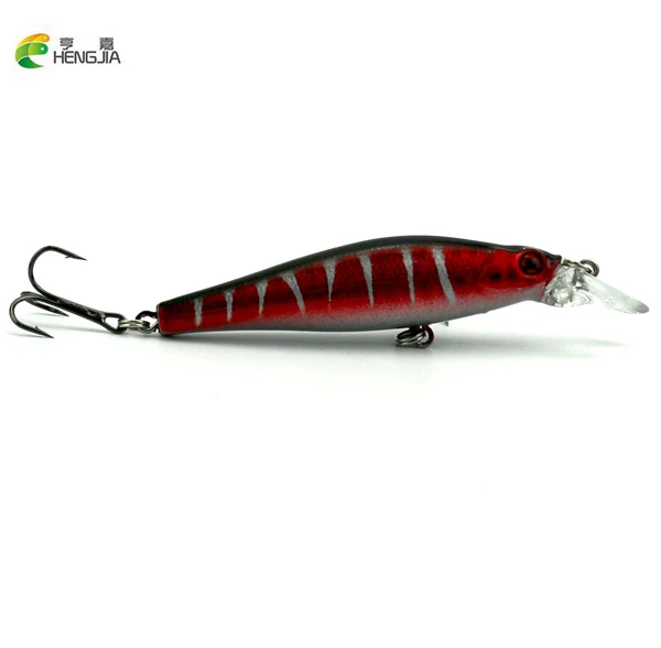 HENGJIA 1 шт. гольян твердый воблер Crankbait 3D глаза Позолоченные пластиковые лазерные