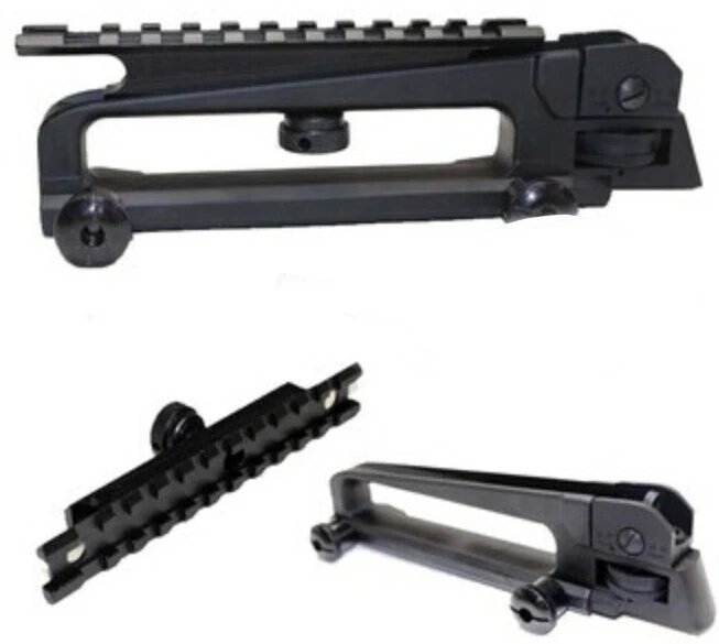

Detachable Carry Handle and rear sight W/ See through Picatinny Rail Mount Combo M4 M16 AR15