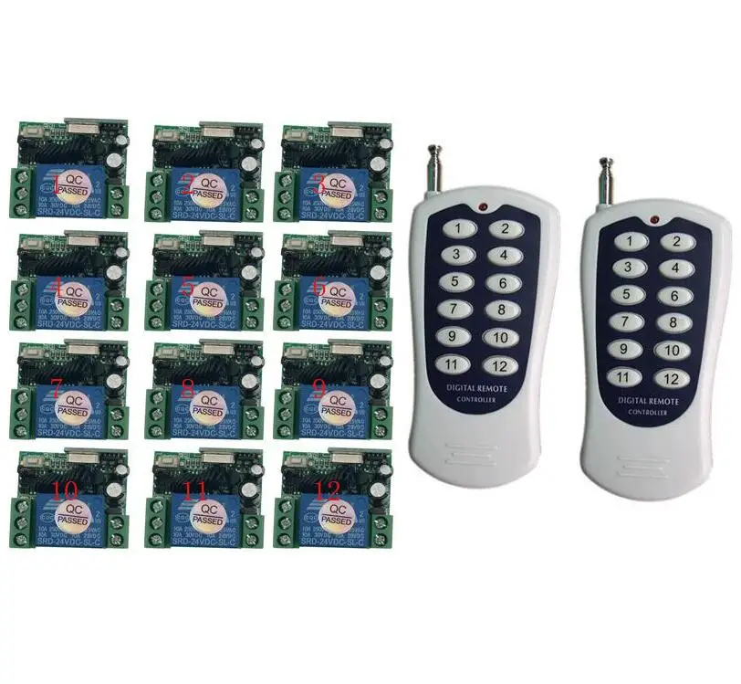 DC 24 v 1CH mini РФ беспроводной дистанционный пульт светильник переключатель