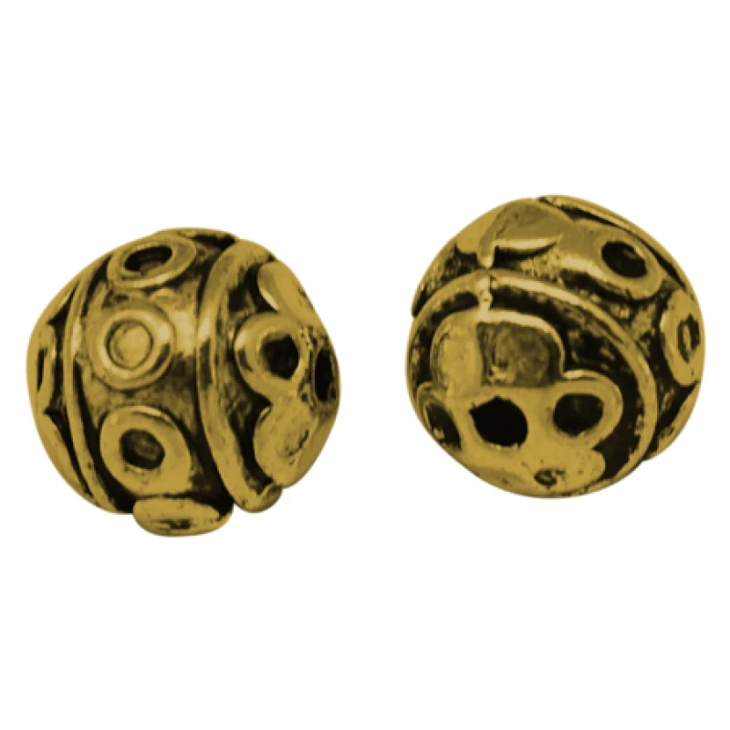 Круглые бусины в тибетском стиле для изготовления ювелирных изделий ожерелий