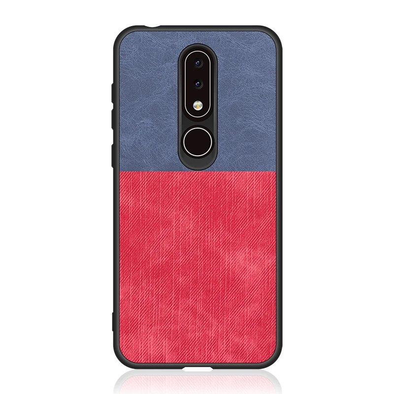 Чехол для Nokia 6 1 тканевый противоударный чехол жесткая задняя крышка X6 телефона