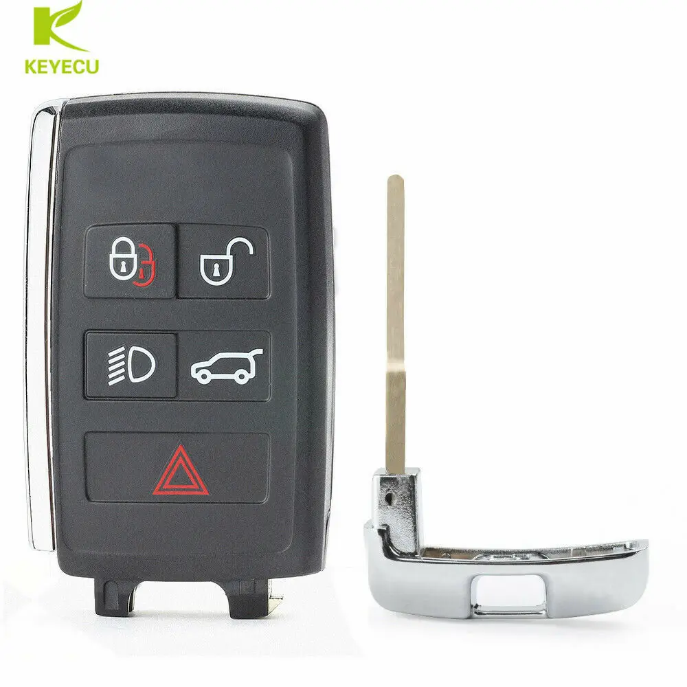 Модифицированный сменный корпус KEYECU для дистанционного ключа 5 кнопок Jaguar XF XJ XK XE