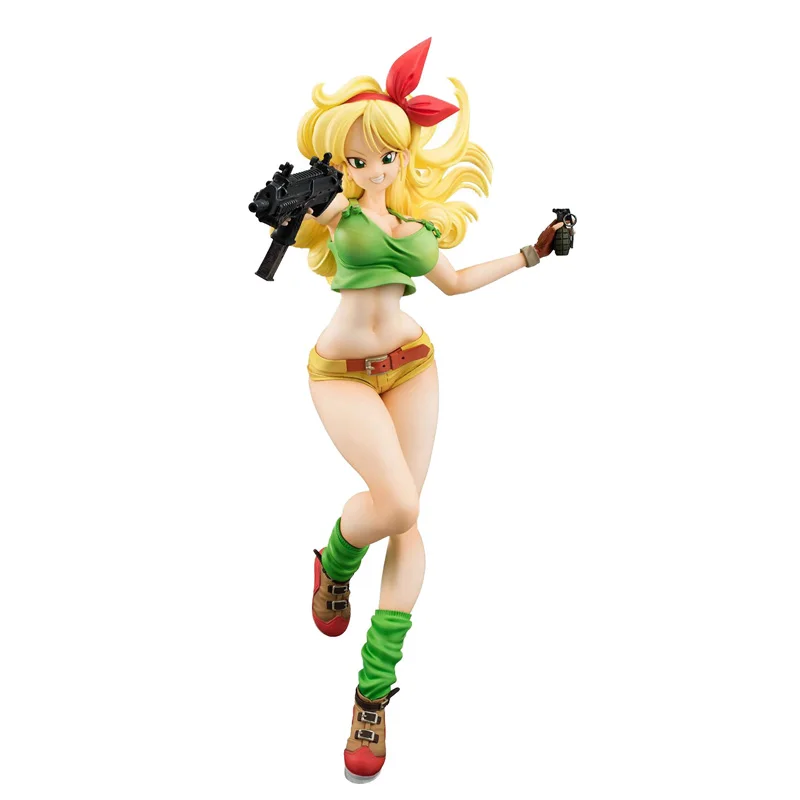 yello lunchi opp Фигурка Dragon Ball Girls Gals NO 18 Lazuli Bulma Ranchi ПВХ Фигурки Dragon Ball Z Коллекционная модель куклы игрушки - Цвет: yello lunchi opp