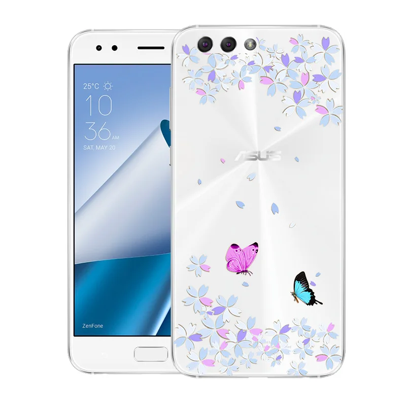 Чехол для телефона s для Asus Zenfone 4 ZE554KL, чехол с модным принтом, задняя крышка, Fundas, Мягкий Силиконовый ТПУ чехол, ультра тонкие чехлы