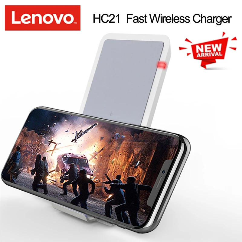 Lenovo HC21 Fast Wireless Charger For iPhone X 8 Samsung S9 S8 Huawei |