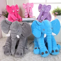 40cm60cm large baby plush elephant pillow toy kids sleeping back cushion cute stuffed elephant baby accompany doll xmas gift