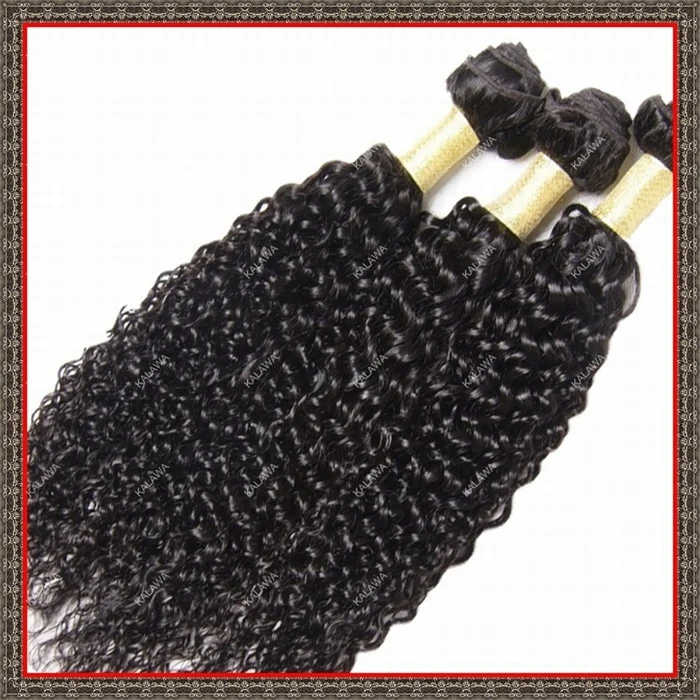 3 шт./лот 100% человеческие волосы сотка необработанные девственница вьющиеся