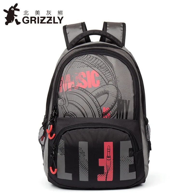 GRIZZLY, мужской рюкзак, Повседневный, Mochila, для подростков, для мальчиков, школьная сумка, многофункциональная, водонепроницаемая, 36-55 литров, большая вместительность, дорожная сумка - Цвет: 3