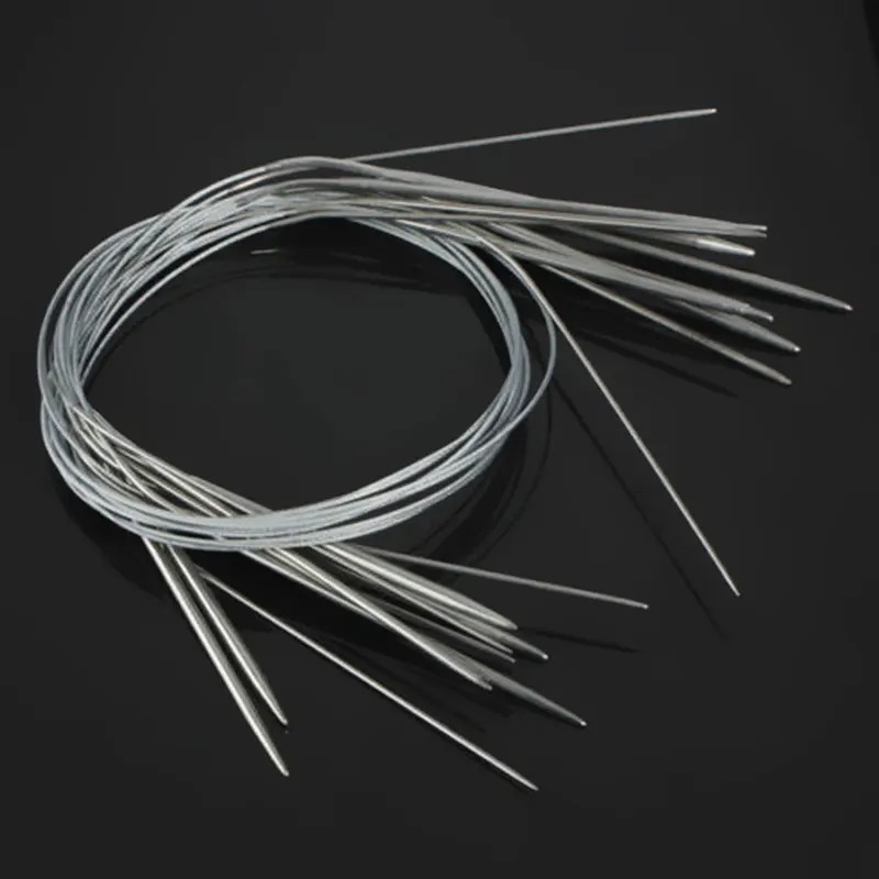 11 шт. круговые спицы из нержавеющей стали 6 16 дюймов 80 см|stainless steel sewing needles|steel circular