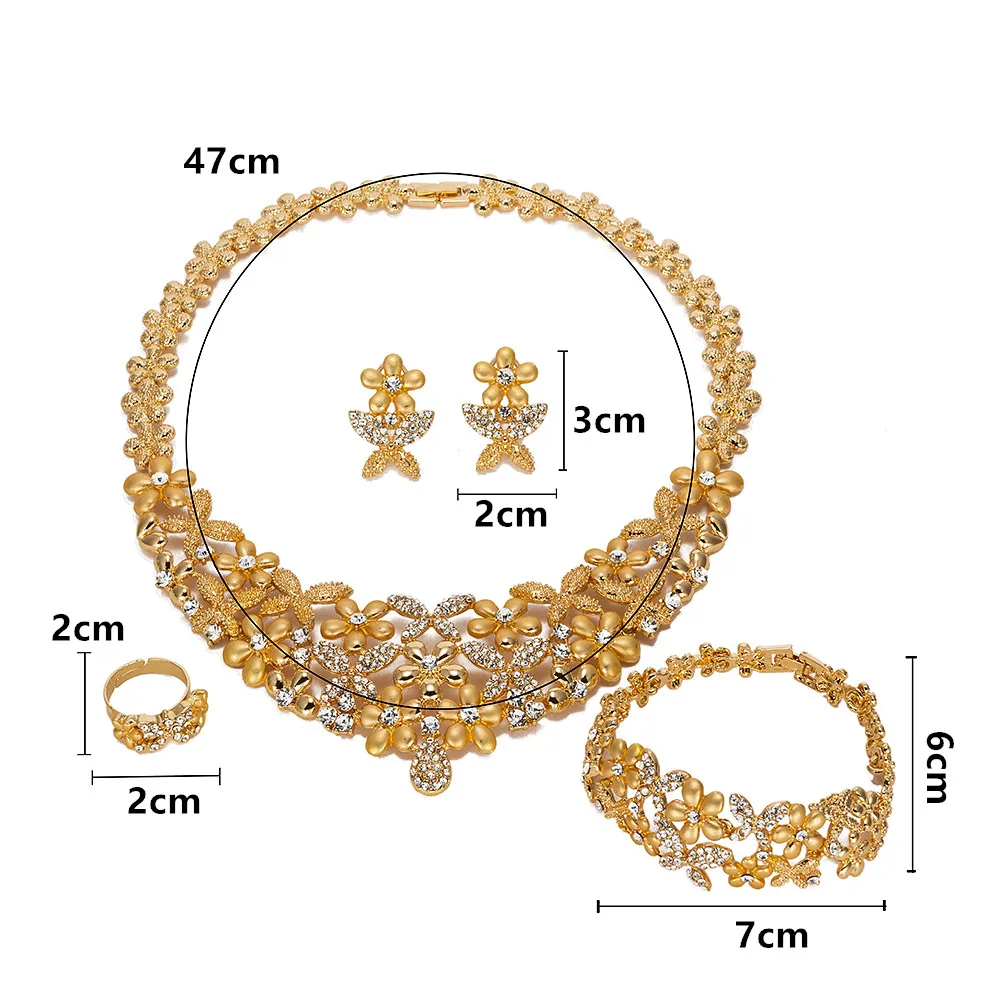 BAUS винтажные дубайские золотые Красочные Ювелирные наборы оптовая продажа