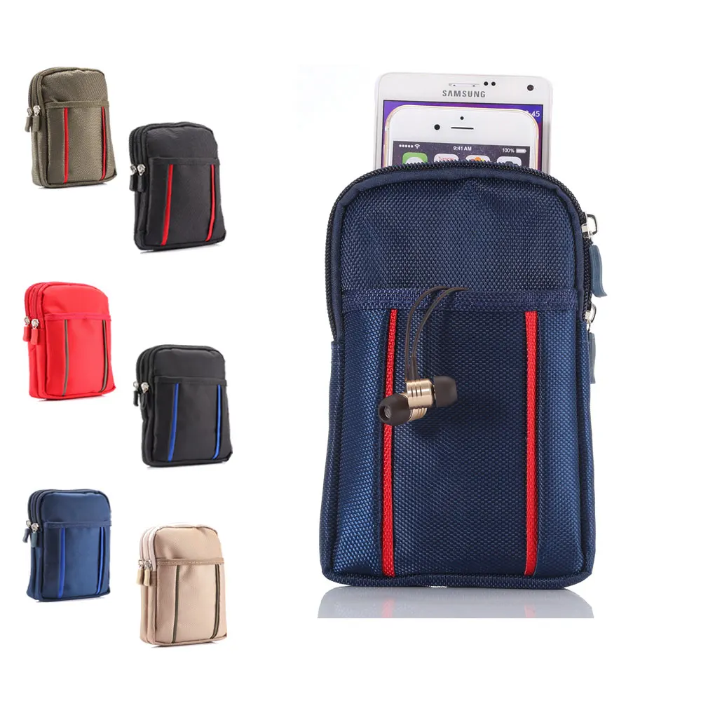 Многофункциональный бумажник Мобильный телефон сумка Открытый телефона чехол для iPhone SE мульти модель телефона крюк петля ремня сумка 3 кармана 2 молнии