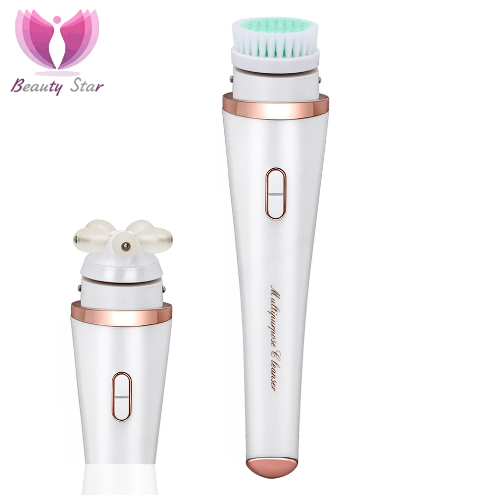 Электрическая щетка для очищения лица Beauty Star отшелушивающий Массажер пор