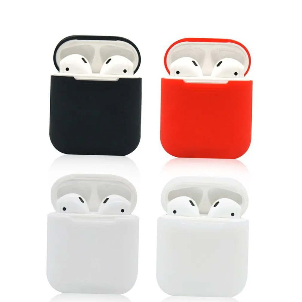Мягкие силиконовые чехлы для Airpods противоударный чехол наушники ультра тонкий