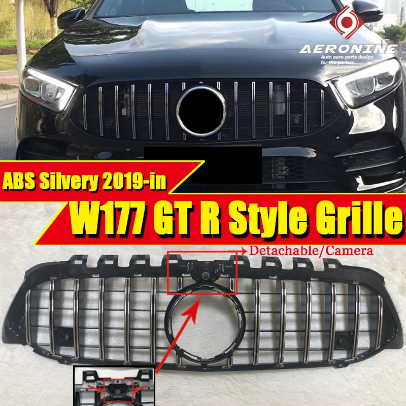 Новинка 2019 вертикальная решетка для гриля класса A W177 GTS передний бампер гоночный