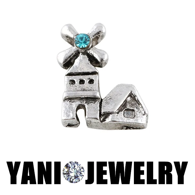 20 шт./лот Бесплатная доставка Кристальные подвески в виде замка для подвесок с