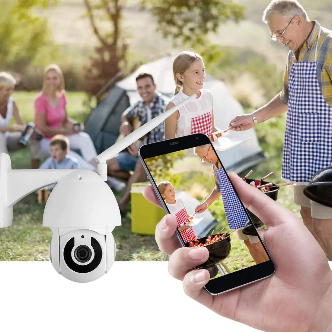 Беспроводная ip-камера безопасности для улицы, Onvif 30X ZOOM, Водонепроницаемая мини-купольная камера, 2МП, H.264 IR, 50 м, P2P камера безопасности