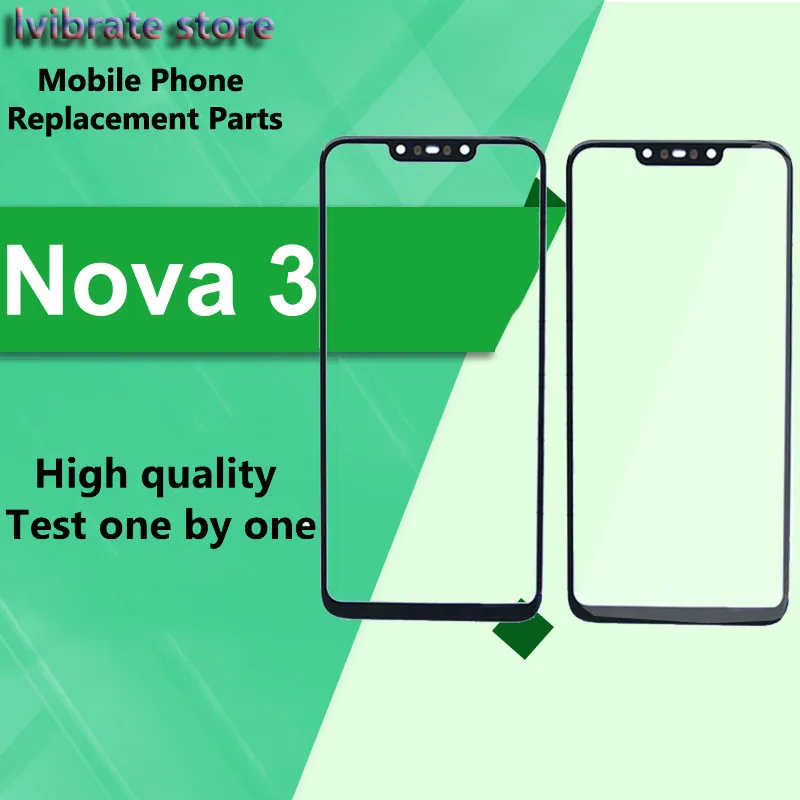 

New For Huawei Nova 3 Front Outer Glass Lens Touch Panel Screen For Huawei Nova 3 Nova3 LCD Touch Glass touchscreen Digitizer