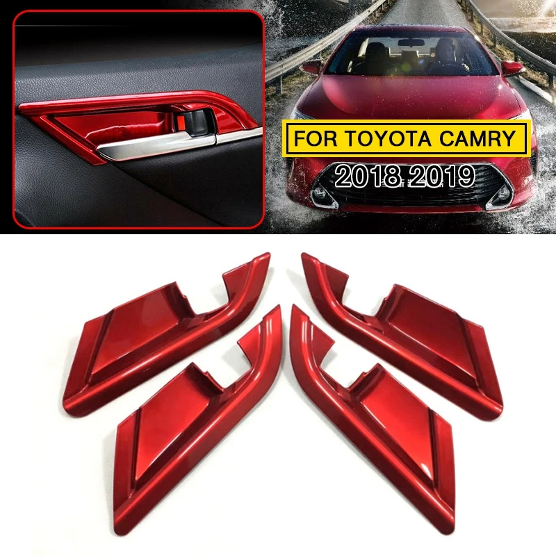 Pcmos ABS Авто стиль интерьер дверная ручка чаша крышка отделка Подходит для Toyota Camry