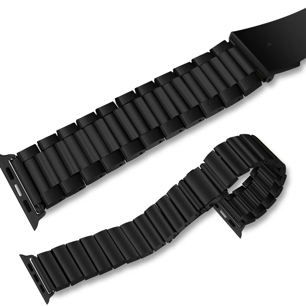 Ремешок из нержавеющей стали для apple watch праздничный браслет iWatch 4 40 мм 44 38 42 |