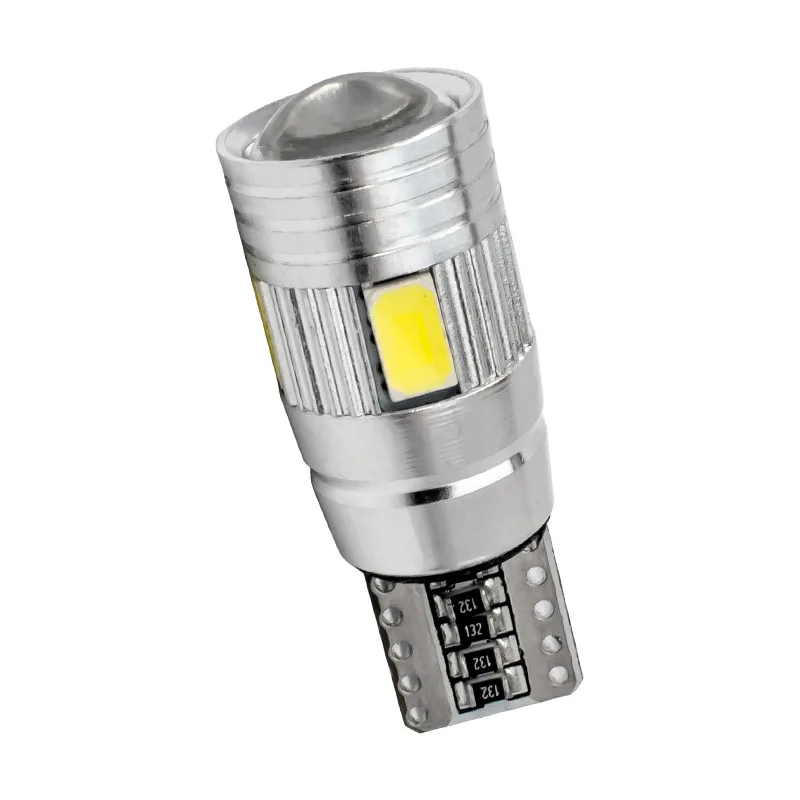 10X T10 W5W 168 501 194 CANBUS без ошибок OBC 6 SMD 5630 5730 светодиодный с прожектором объектива