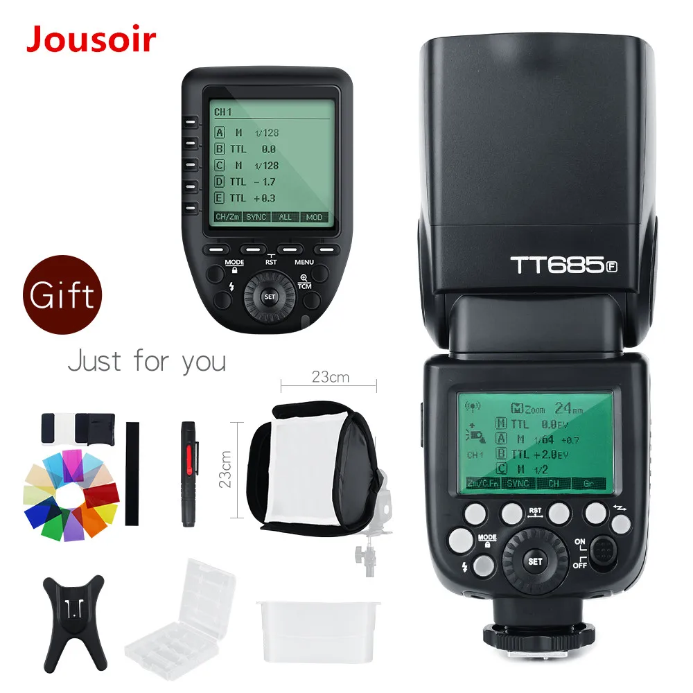 Godox TT685F 2 4G HSS TTL GN60 Вспышка Speedlite + Xpro F триггерный передатчик для Fuji X Pro2/X T20/X T1/X T2