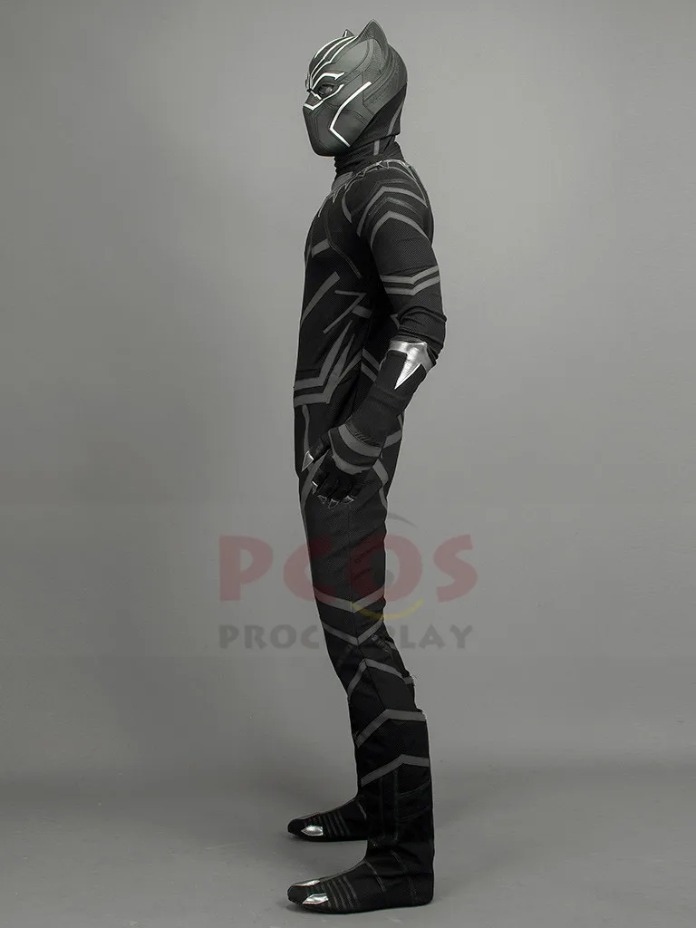 Капитан Америка: Civil War Черная пантера T'Challa косплей костюм и шлем и ботинки mp003926