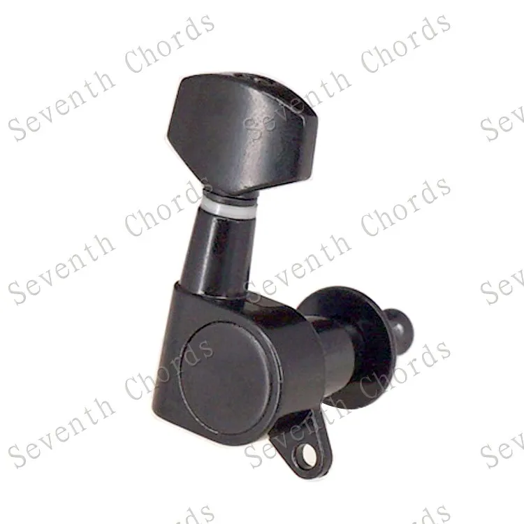 Набор 6 шт. Sealed-gear Guitar Tuning Pegs ключи тюнеры машинные головки для гитары-хромовый и черный и золотистый выбор