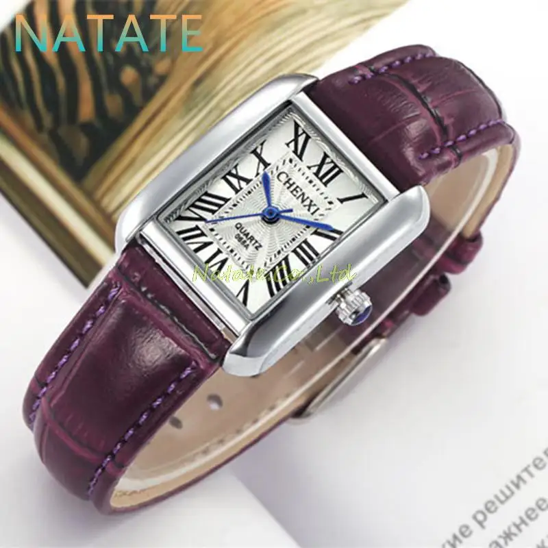 NATATE Модные женские брендовые водонепроницаемые часы CHENXI с римскими цифрами