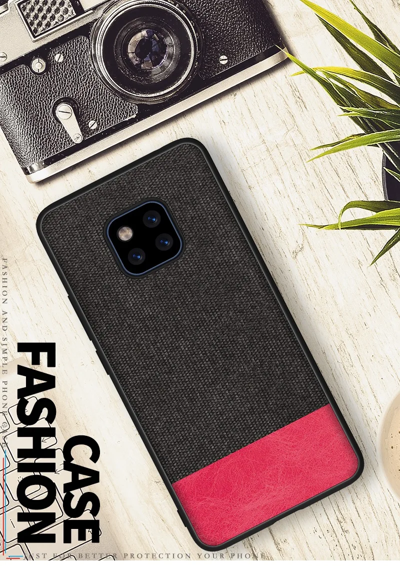 style 08 Для huawei mate 20 Pro Чехол Мягкий силиконовый край+ твердая ткань текстура защитный чехол на заднюю панель для huawei mate 20 20pro mate 20 - Цвет: style 08