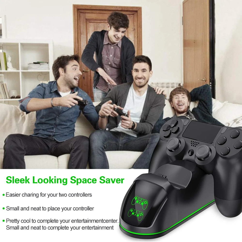 Беспроводное зарядное устройство для PS4/PS4 Slim/PS4 Pro светодиодный двойной зарядной док-станции для PS4 контроллер зарядная подставка для sony playstation 4 Pro P4