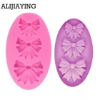 M1208 галстук-бабочка силиконовая форма для шоколада форма для украшения тортов мастикой DIY бант украшение для торта, шоколада инструменты