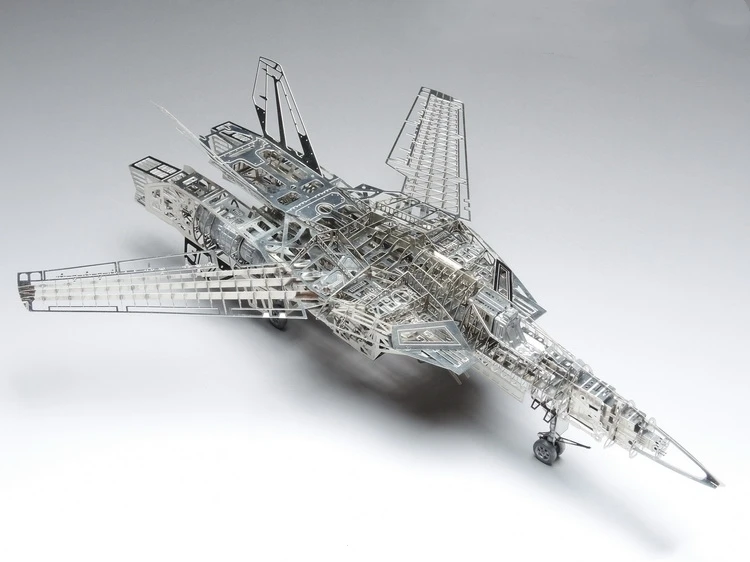1/72 Валькирия Макросс VF-1A/S полная ПЭ модель Жасмин 3D сталь Металл DIY Складное крыло миниатюрные наборы головоломки игрушки сплайсинга хобби