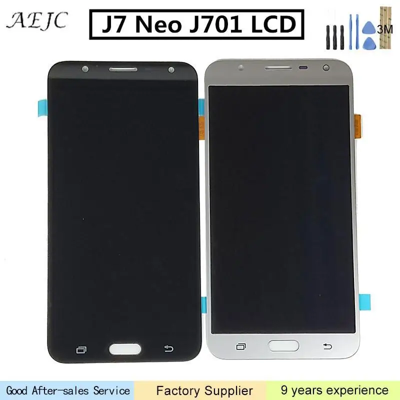 Замена OLED TFT LCD для Samsung J7 Neo J701F J701M J701MT J701DS дисплей кодирующий преобразователь
