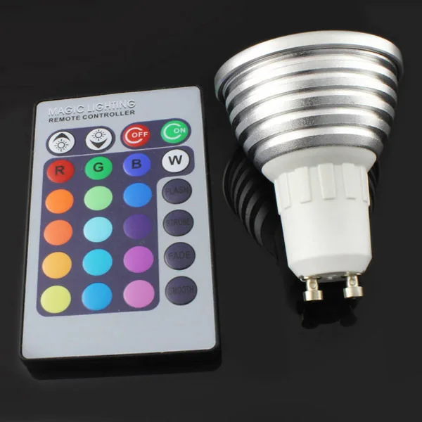 

Светодиодная лампа 3 Вт E27/GU10 RGB 85-265 в 2 шт./лот